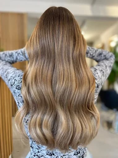 Glossy all-over colour at Venera Hair, Hampstead