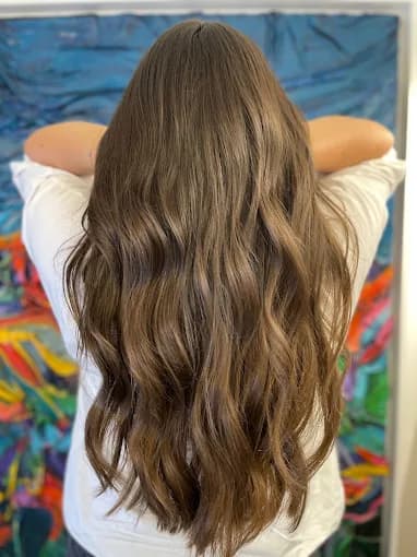 Voluminous hair extensions at Venera Hair, Hampstead